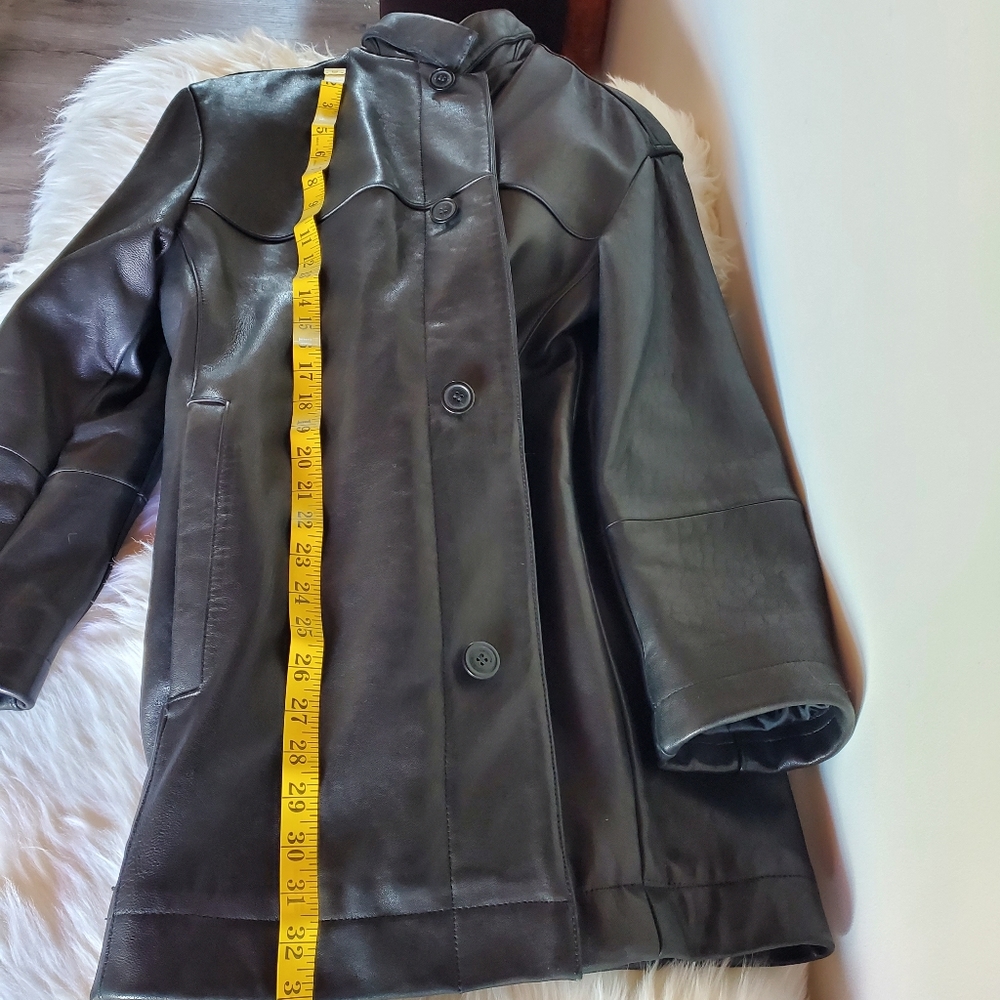 Claiborne Lamb Skin car coat